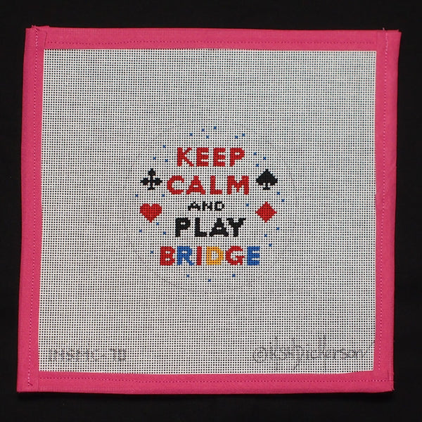 "Keep Calm and Play Bridge Canvas"