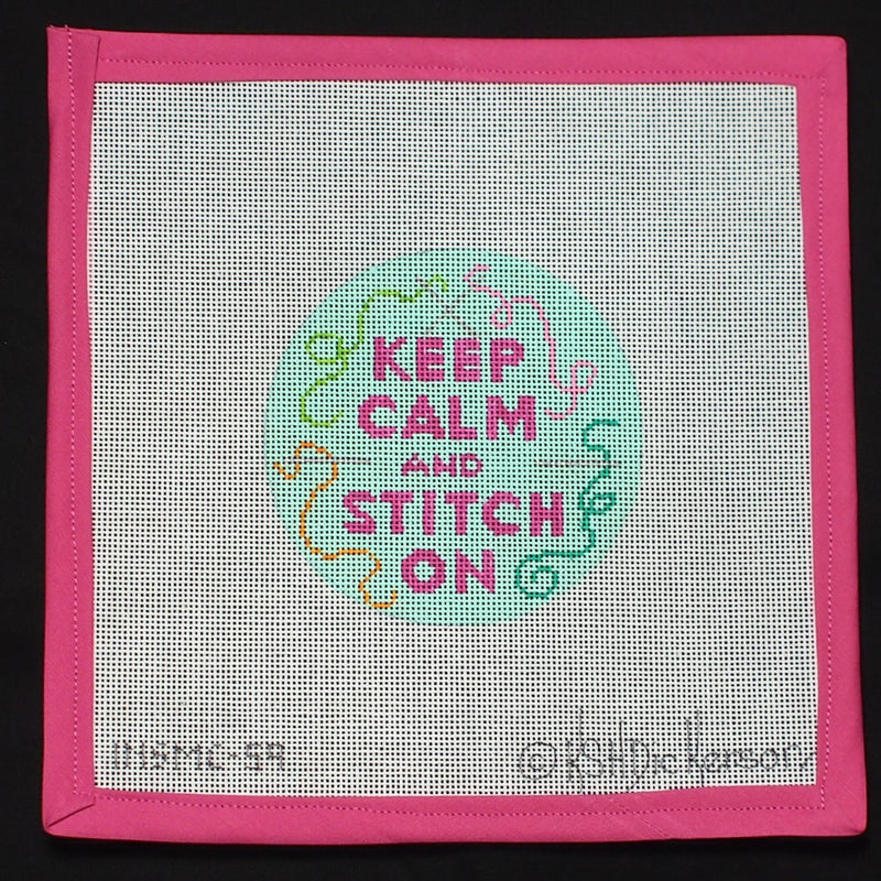 "Keep Calm and Stitch On Ornament"