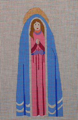 "Nativity Mary Canvas"
