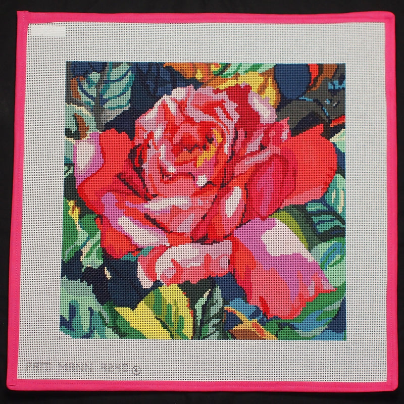 "Red Rose Floral Canvas"