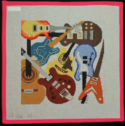 "Guitar Collage Canvas"