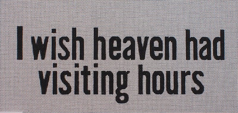 "Heaven Visiting Hours Canvas"