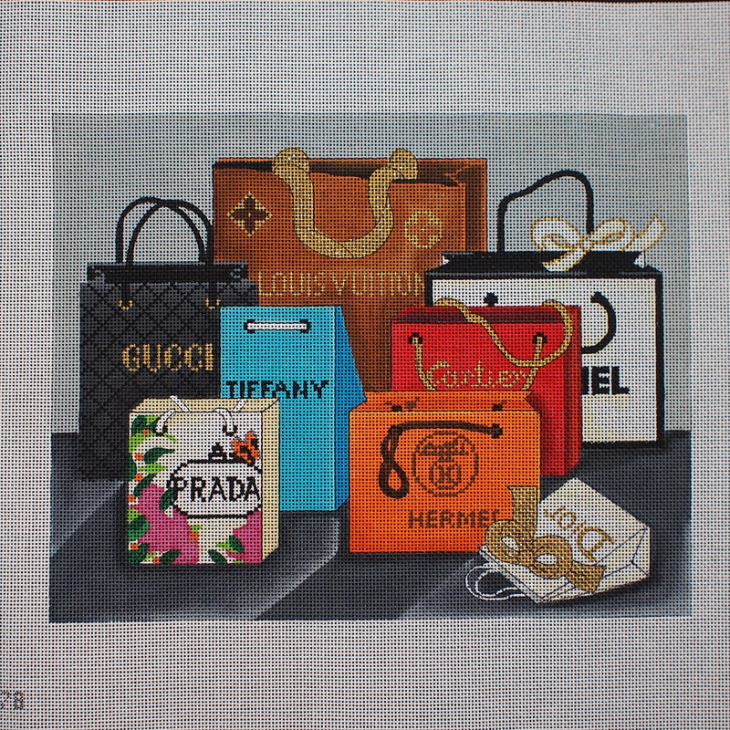 "Designer Shopping Bag Canvas"