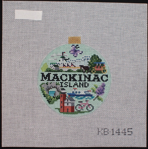 "Mackinac Island Ornament Canvas"