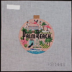 "Palm Beach Ornament Canvas"