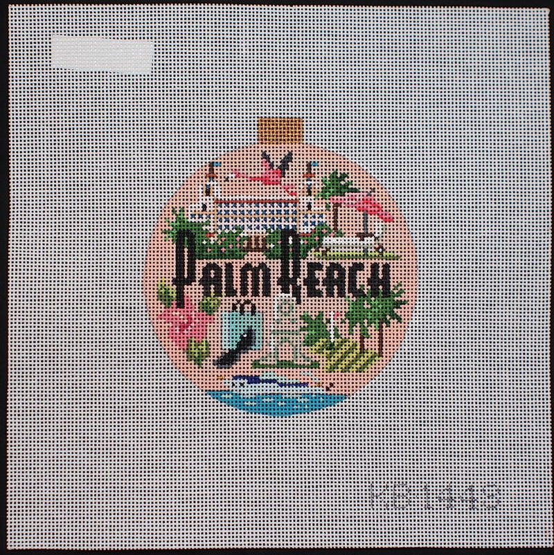 "Palm Beach Ornament Canvas"