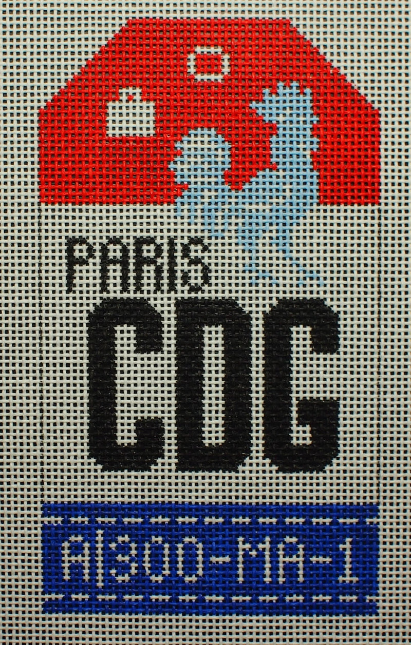 "Paris CDG Luggage Tag"