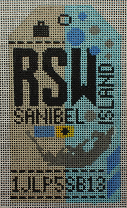"Sanibel RSW Luggage Tag"