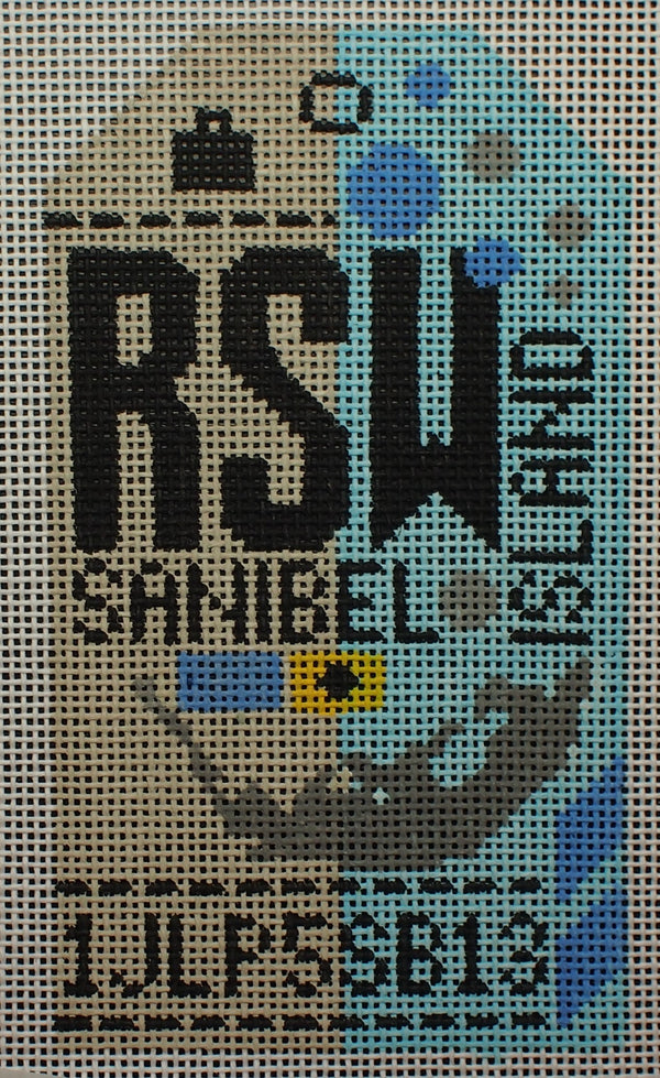"Sanibel RSW Luggage Tag"