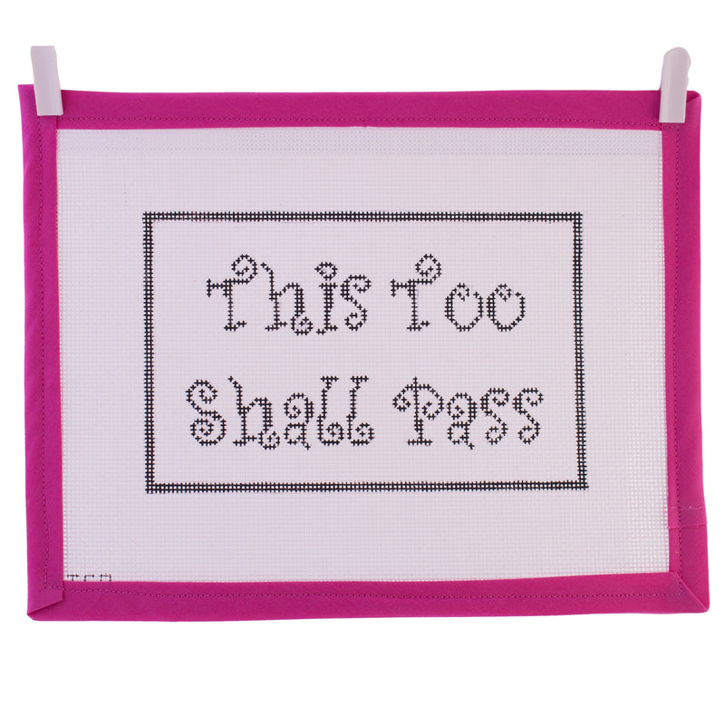 "This Too Shall Pass" Needlepoint Canvas - Jackie O's at Krombholz | A Modern Day Stitchery